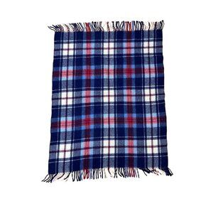 Vintage Carldyke Wool Tartan Fringe Blanket Plaid Scottish Cozy Cabin Rustic